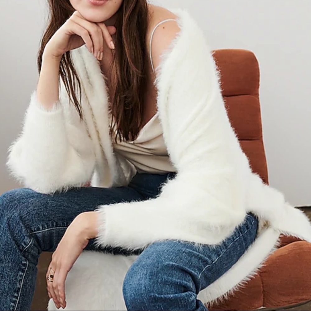Super soft white cardigan